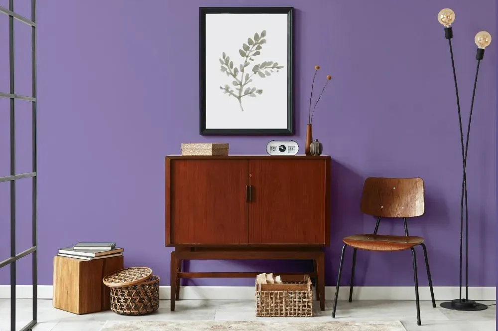 Behr Purple Agate japandi interior