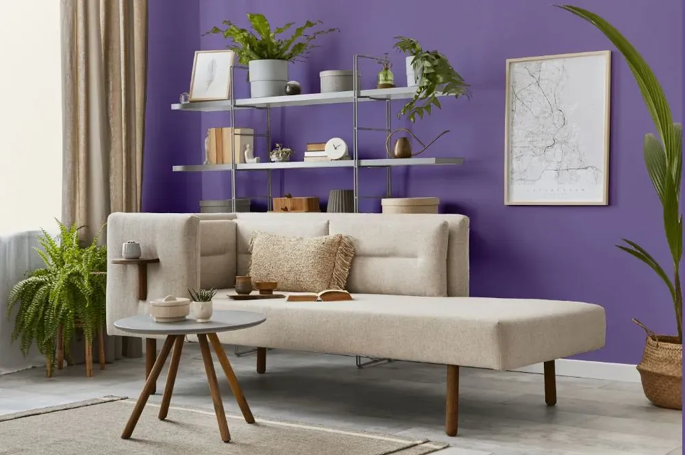 Behr Purple Agate living room