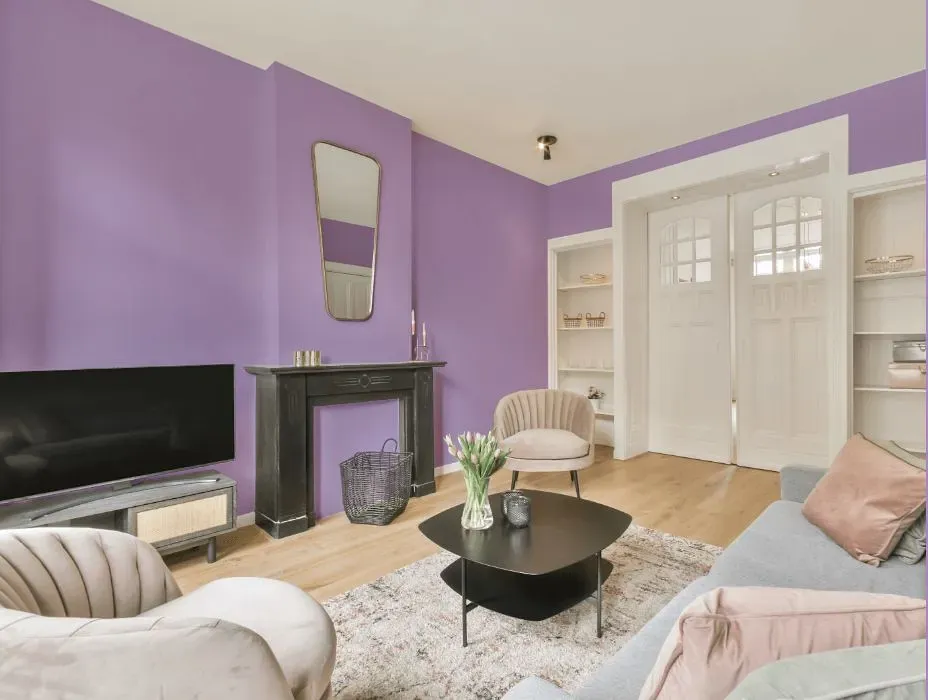 Behr Purple Gladiola victorian house interior