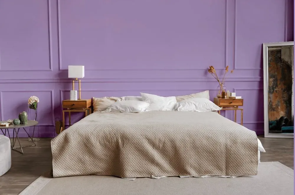 Behr Purple Gladiola bedroom