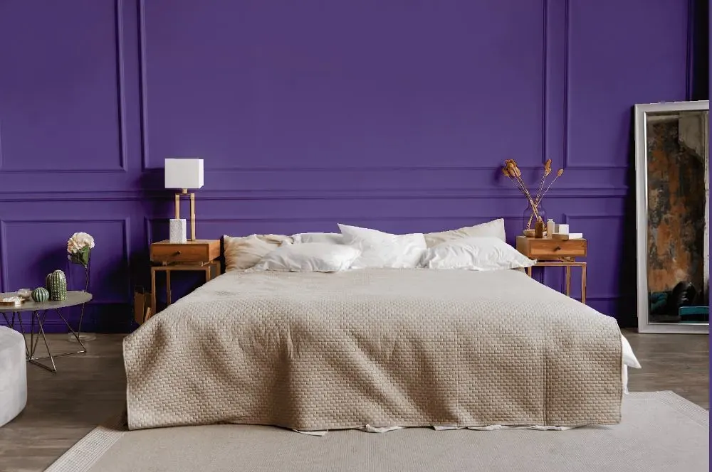 Behr Purple Paradise bedroom