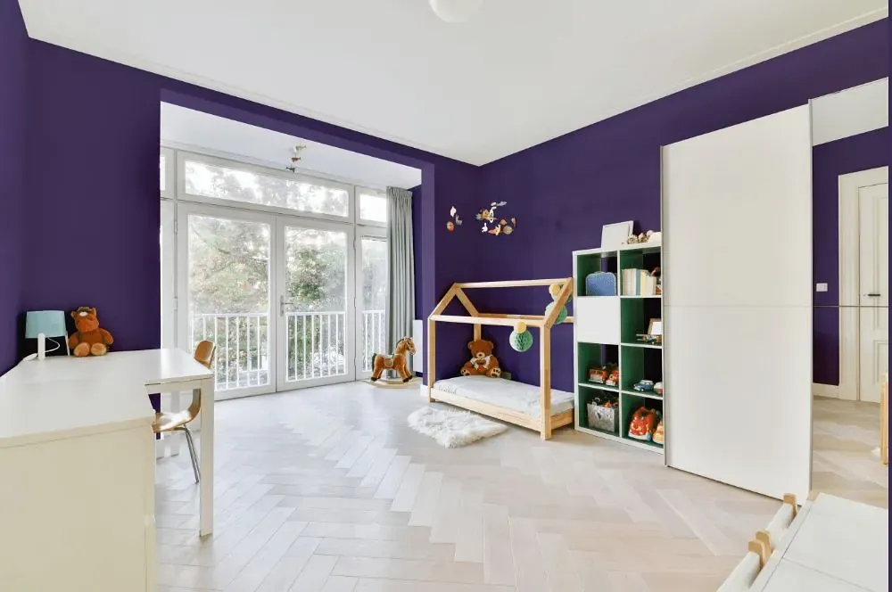 Behr Purple Sky kidsroom interior, children's room