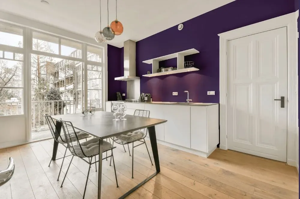 Behr Purple Sky kitchen review