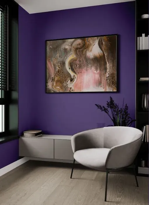 Behr Purple Sky living room
