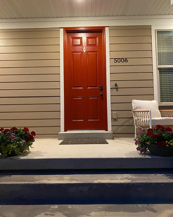 Behr Red Pepper front door color