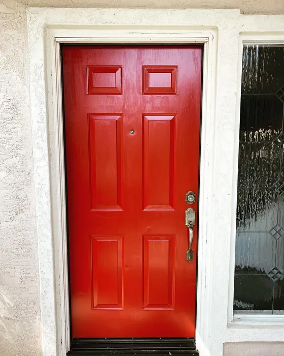 Behr Red Pepper front door paint
