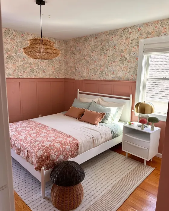 Behr Retro Pink cozy bedroom inspiration