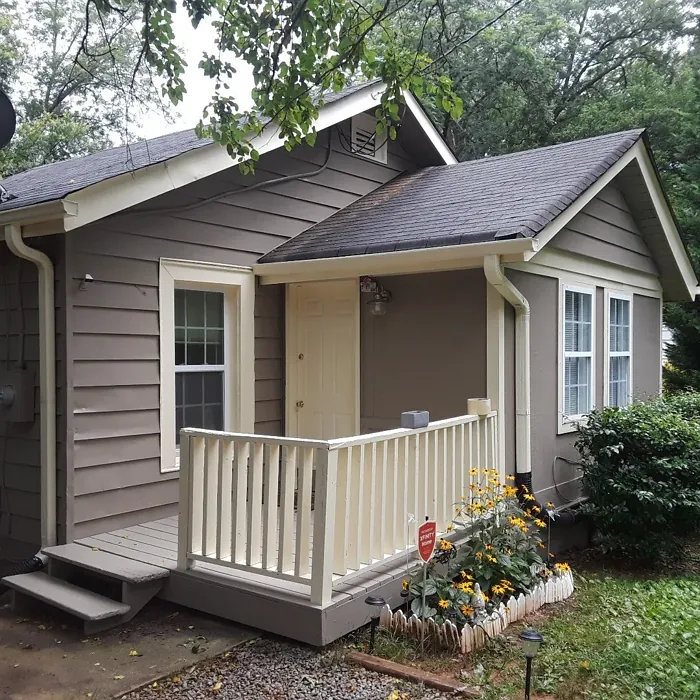 Behr Rolling Pebble house exterior color