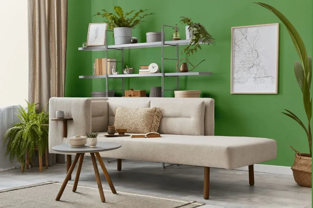 Behr Sage Garden living room