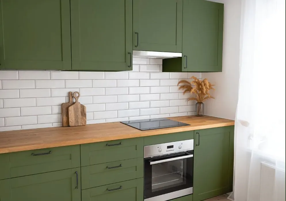 Behr Scallion kitchen cabinets