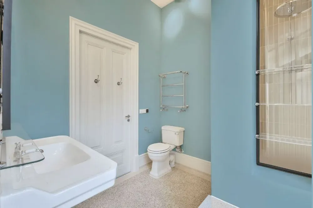 Behr Sea Wind bathroom