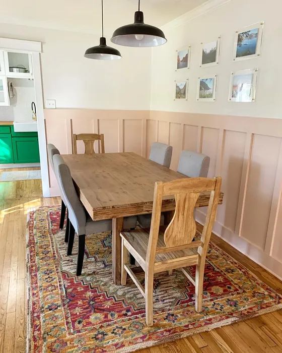 Behr Sedona Pink dining room 