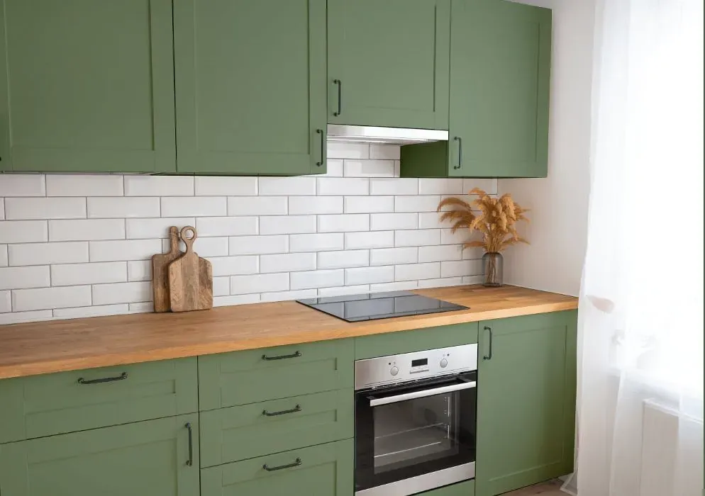 Behr Shallot Bulb kitchen cabinets