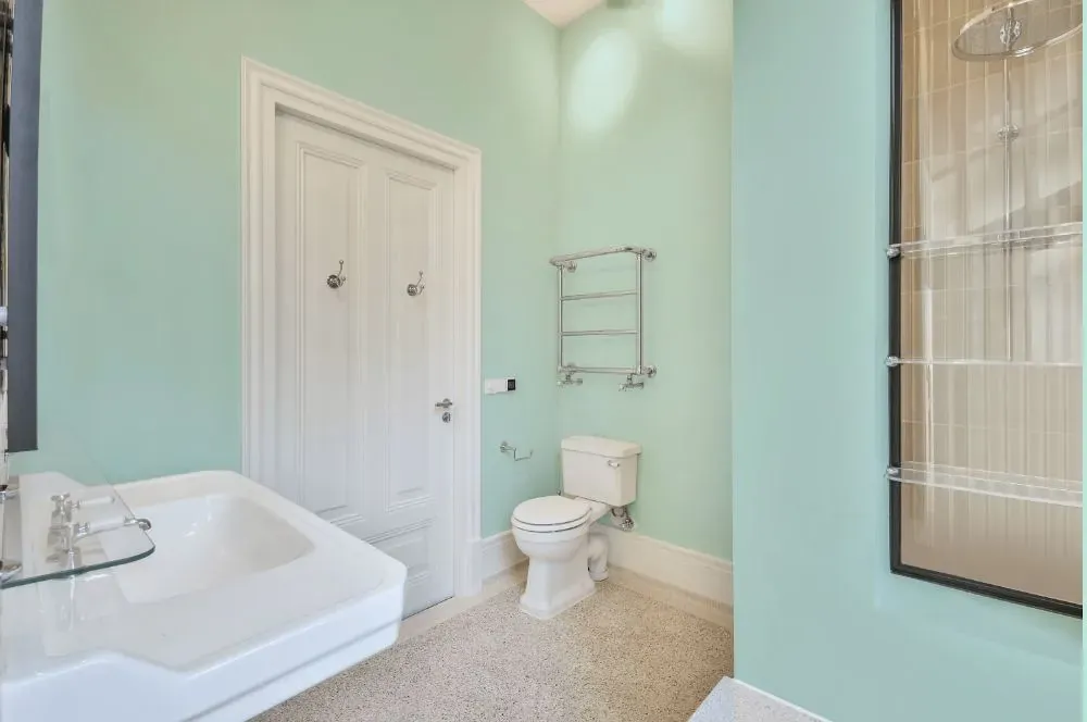 Behr Shimmering Pool bathroom