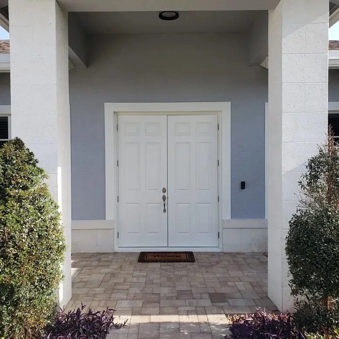 Behr Silky White front door paint