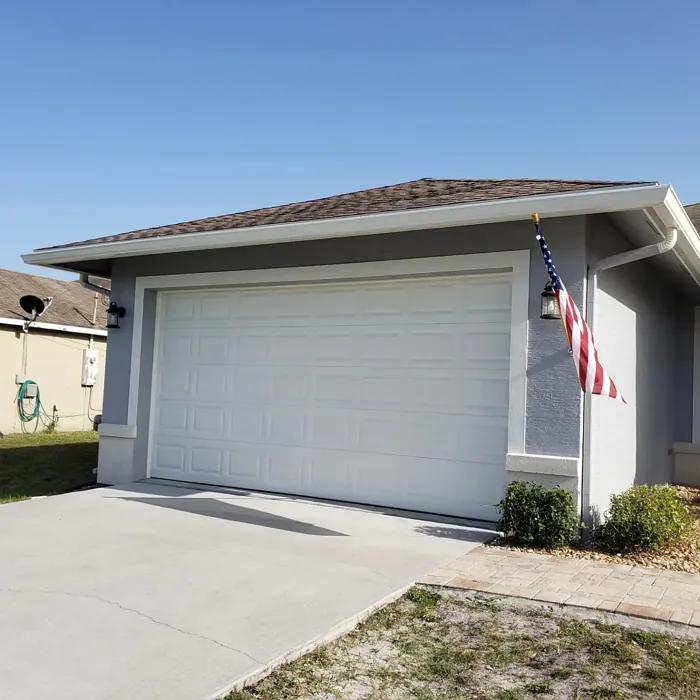 Behr Silky White garage door paint