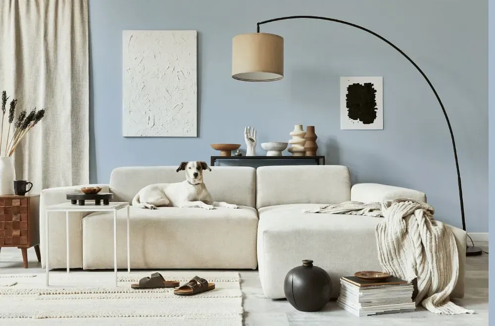 Behr Soaring Sky cozy living room