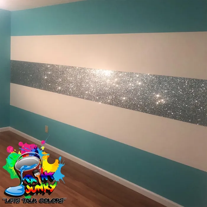 Behr Soft Turquoise wall paint 