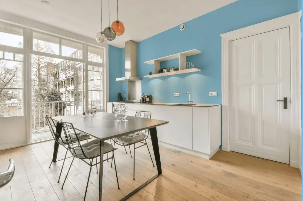 Behr Spa Blue kitchen review