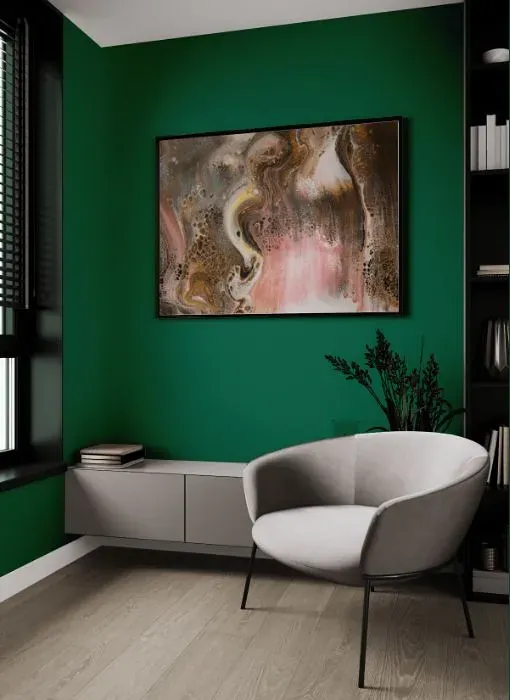 Behr Sparkling Emerald living room