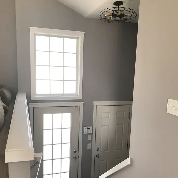 Behr Sparrow hallway paint