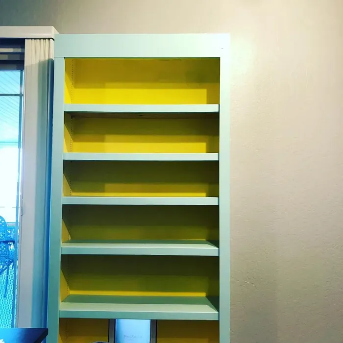 Behr Spirited Yellow painted furniture 