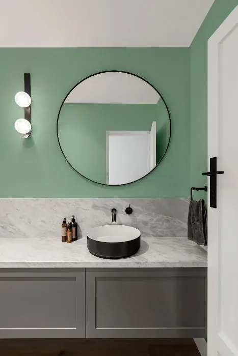 Behr Spring Reflection minimalist bathroom