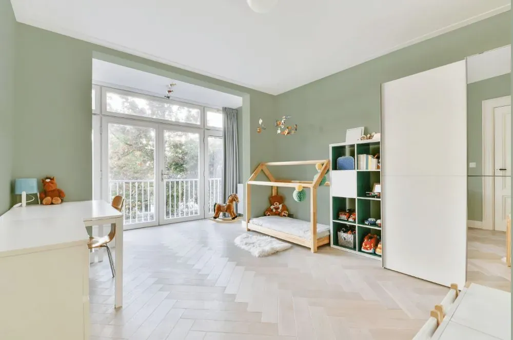 Behr Summer Green kidsroom interior, children's room