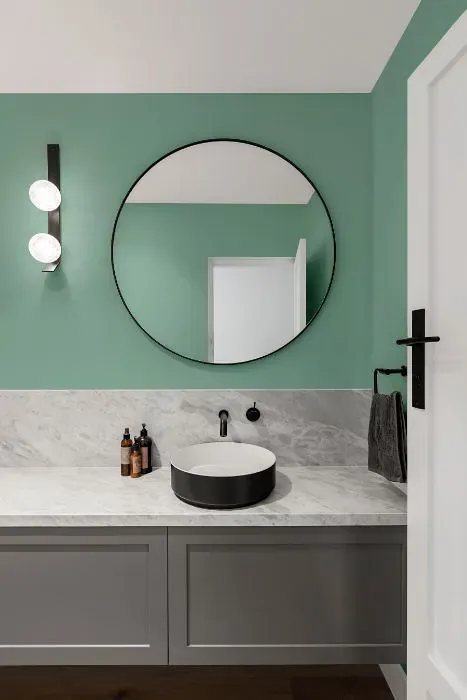 Behr Sunstone minimalist bathroom