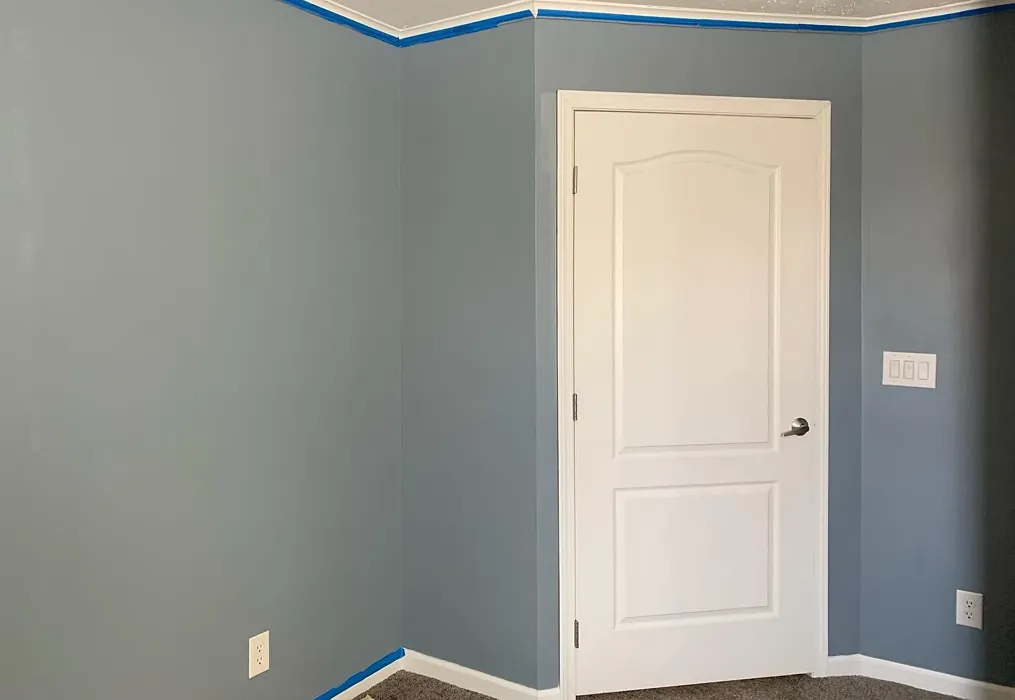 Behr Teton Blue wall paint 