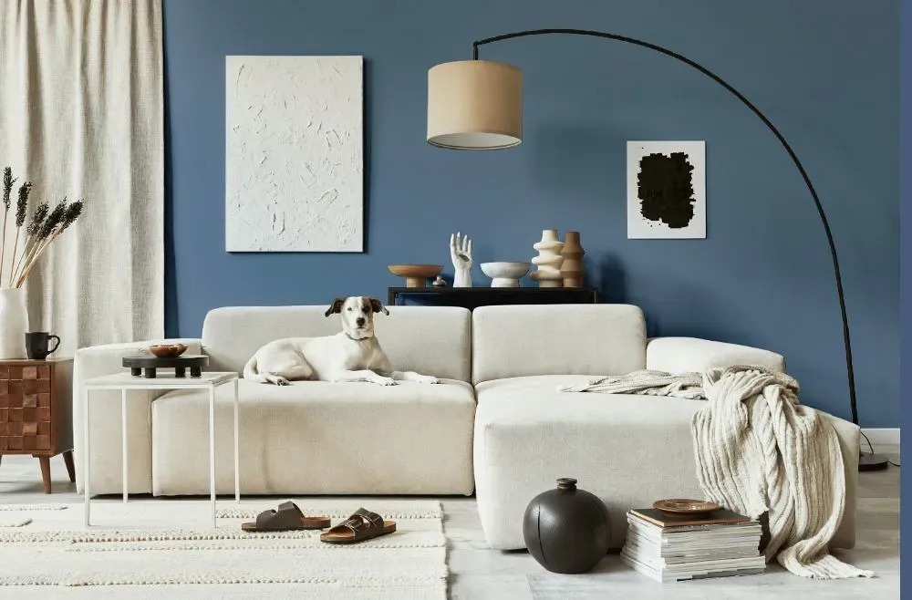 Behr Thundercloud cozy living room