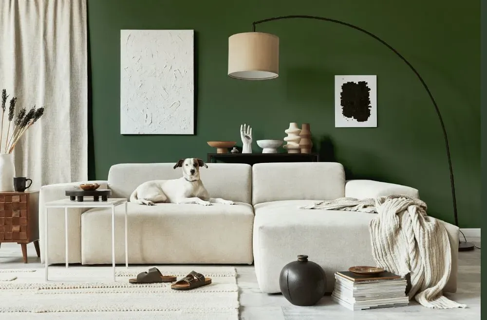 Behr Trailing Vine cozy living room