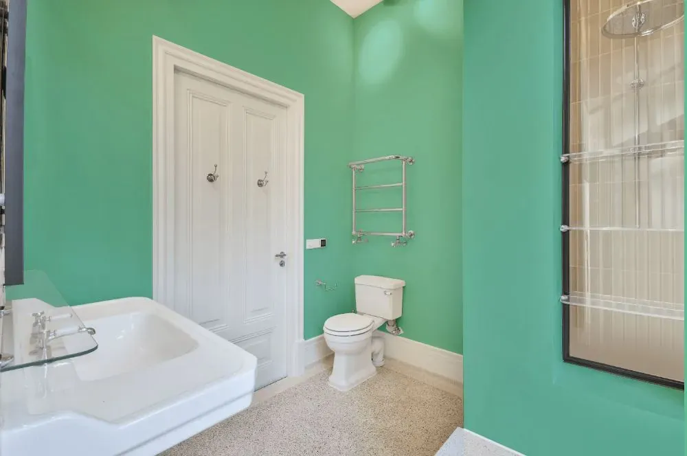 Behr Tropical Trail bathroom