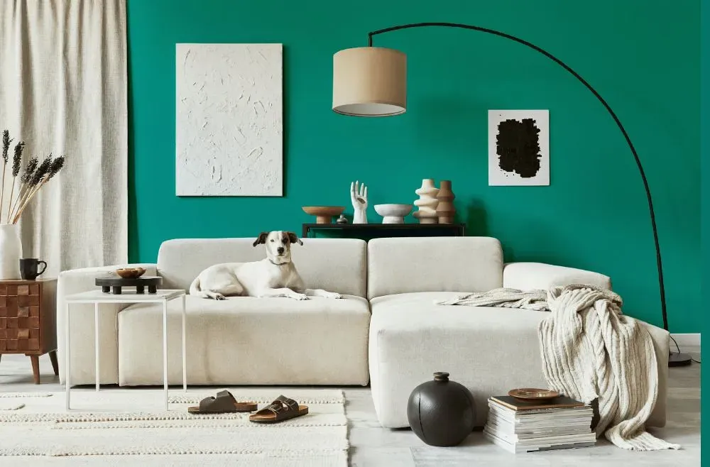 Behr Tropics cozy living room