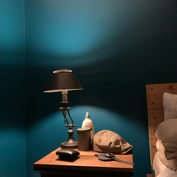 Behr Tsunami bedroom paint review