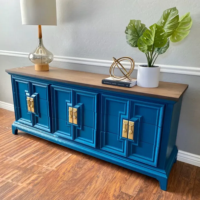 Behr Tsunami painted furniture color