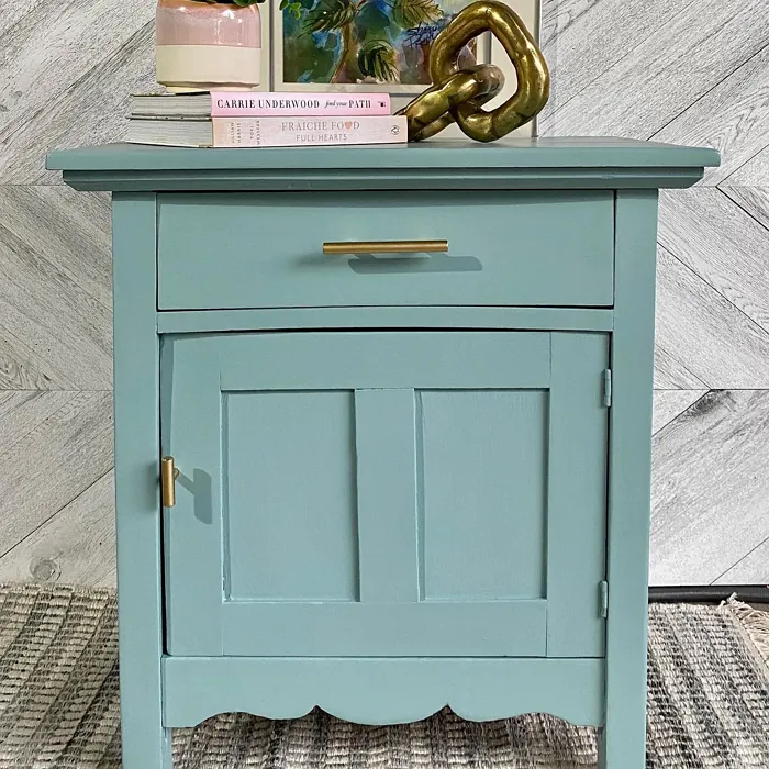 Behr Venus Teal painted furniture color paint