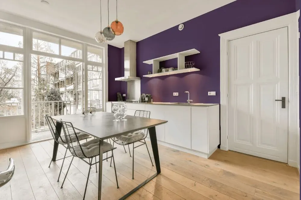 Behr Violet Vixen kitchen review
