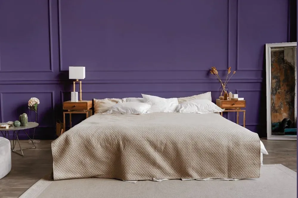 Behr Violet Vixen bedroom