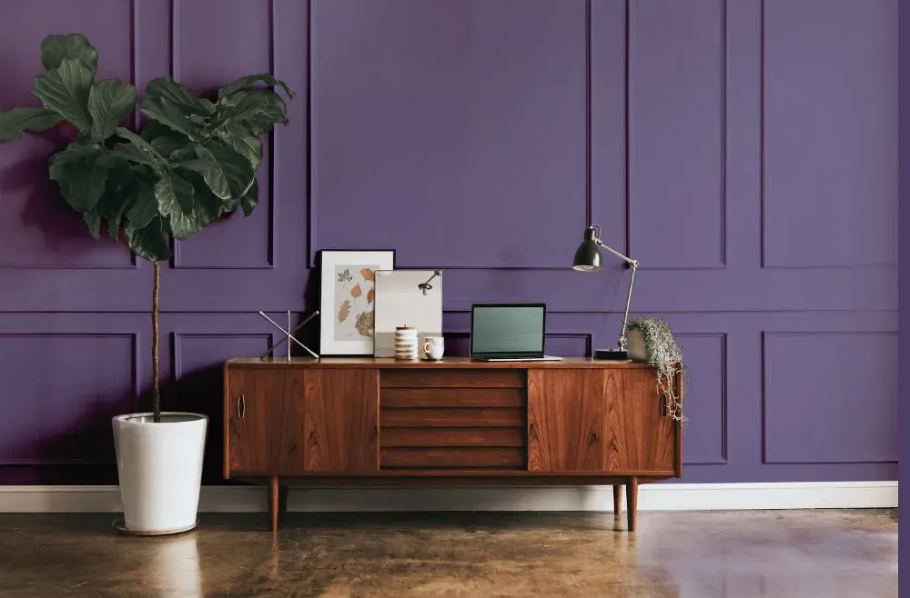 Behr Violet Vixen modern interior