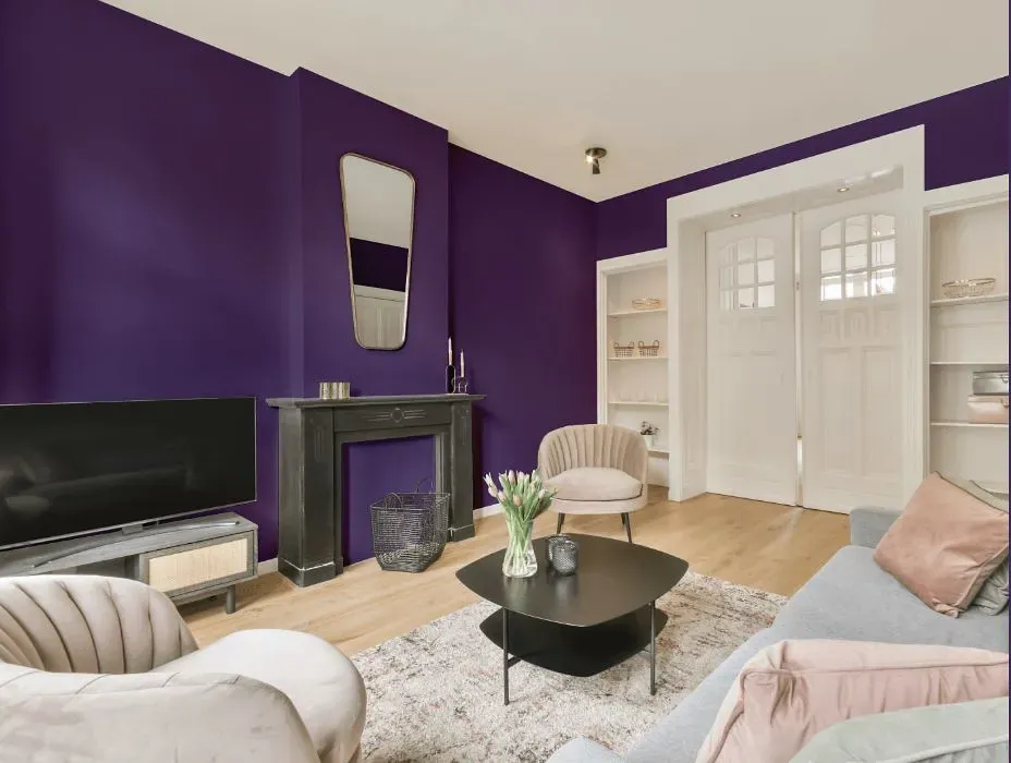 Behr Virtual Violet victorian house interior