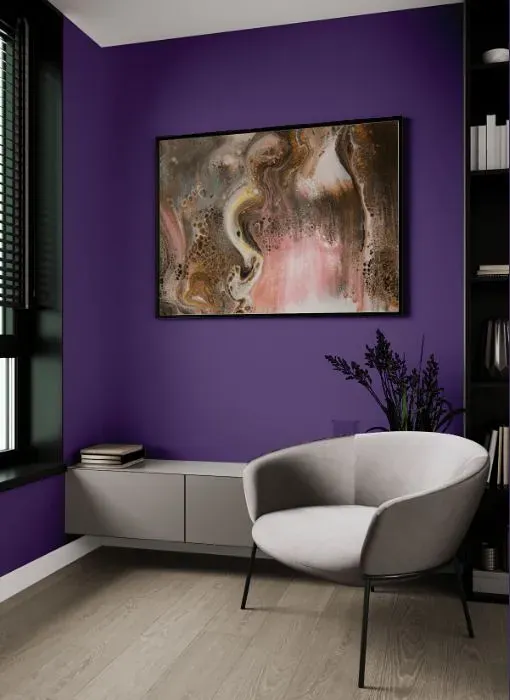 Behr Virtual Violet living room