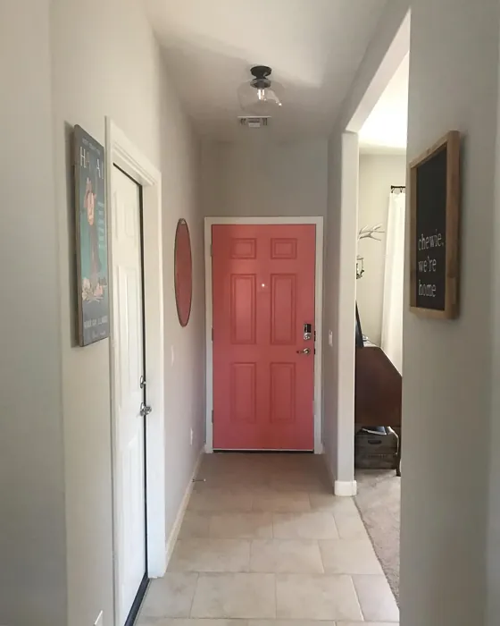 Behr Watermelon Punch door paint