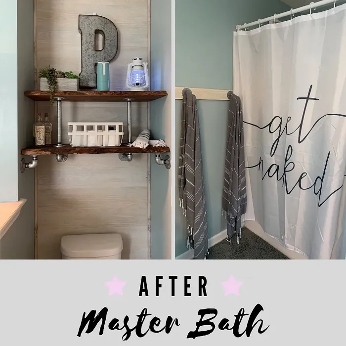 Behr Watery bathroom review