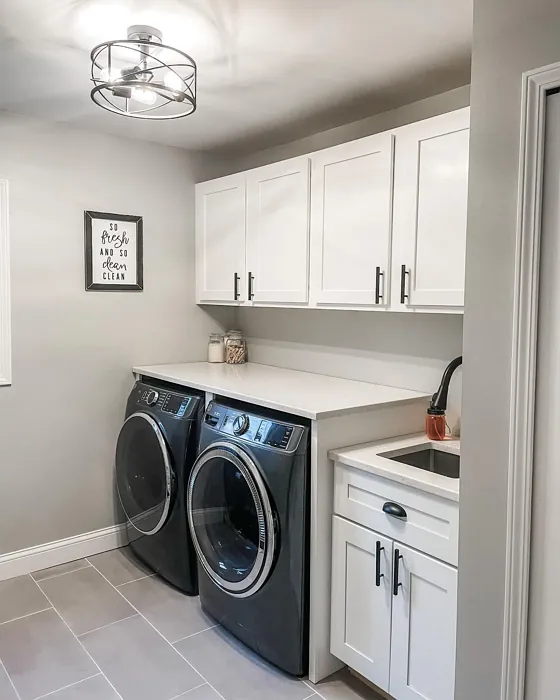Behr Whitewash Oak laundry room color