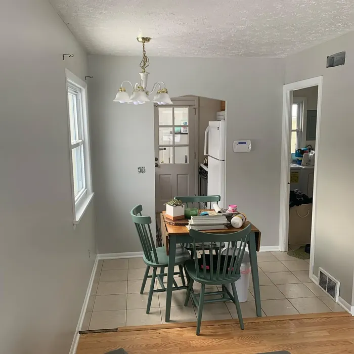 Behr Whitewash Oak dining room paint