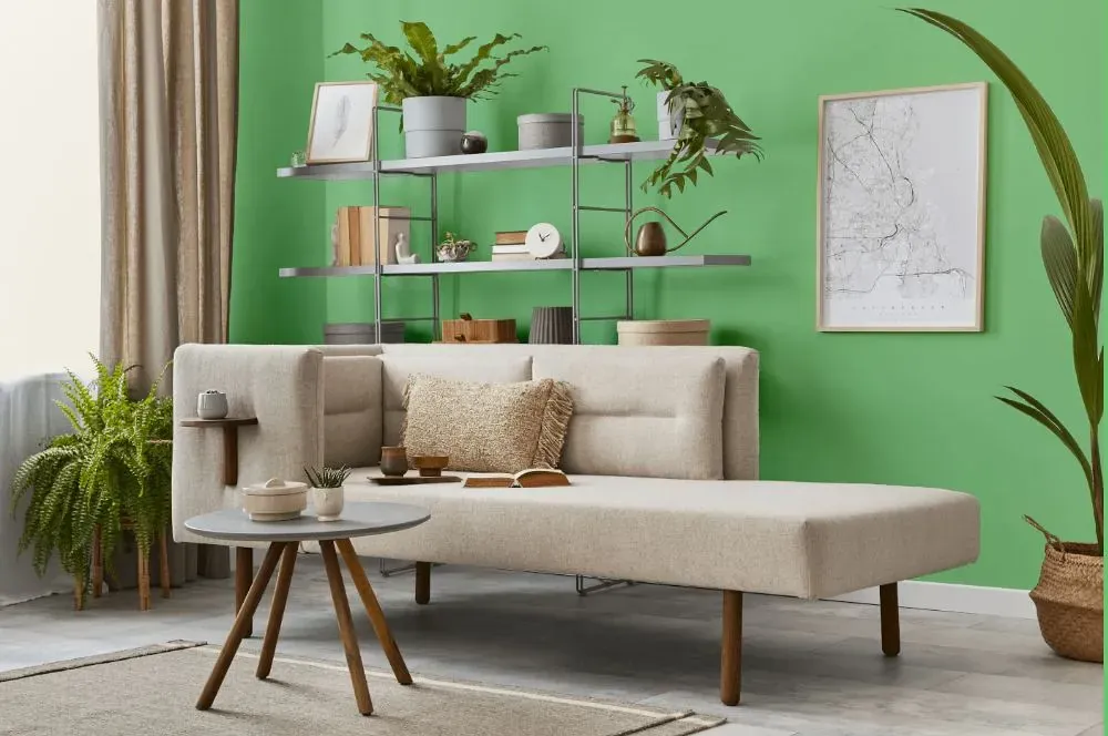 Behr Young Green living room