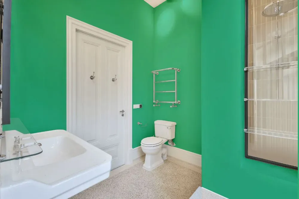 Benjamin Moore Adam Green bathroom