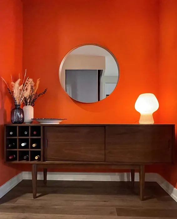 Benjamin Moore Adobe Orange wall paint 