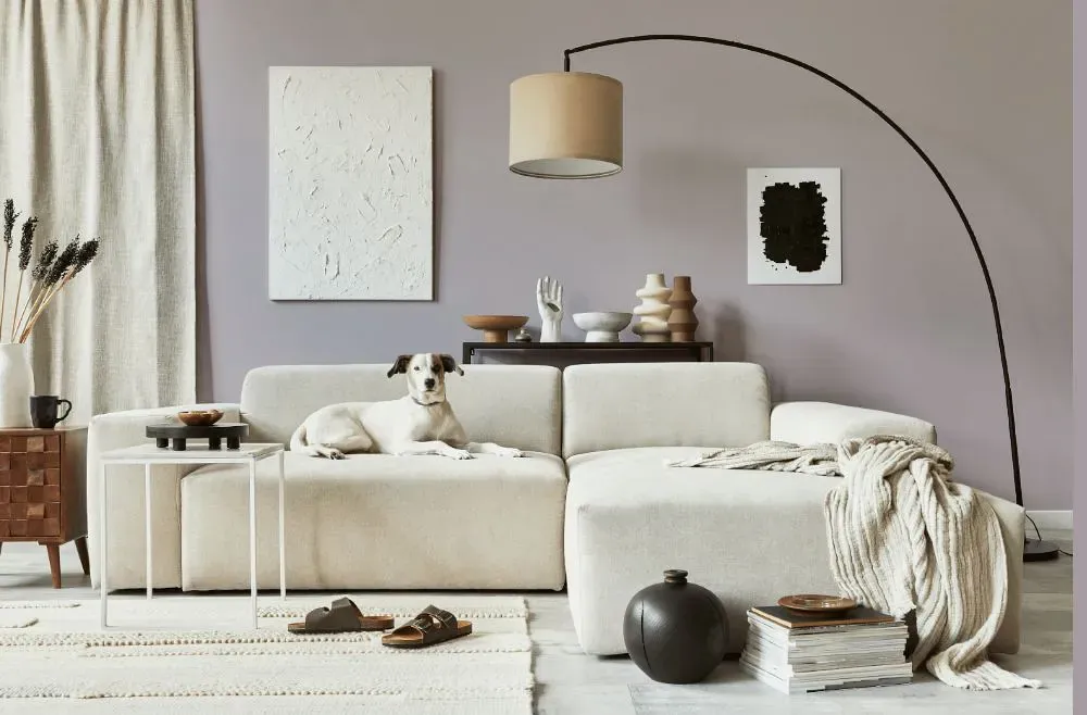 Benjamin Moore After the Rain cozy living room